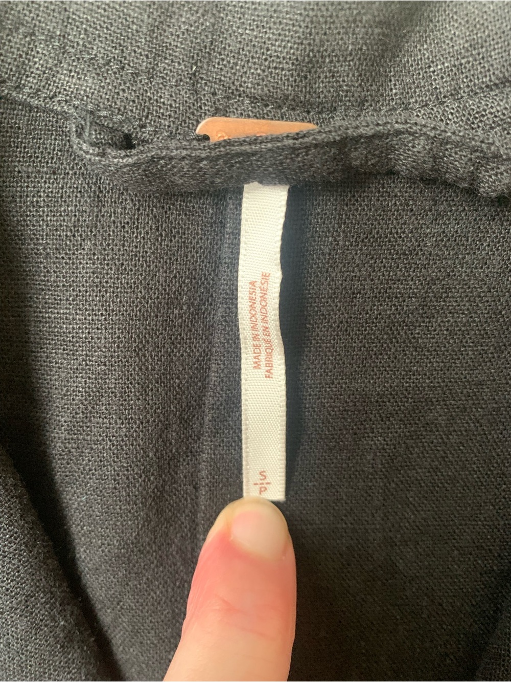 Free People Black linen blend Double-Breasted Tailored Blazer - Picture 9 of 16